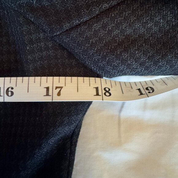 Black and Grey Cropped Double Breasted Blazer - Picture 10 of 13